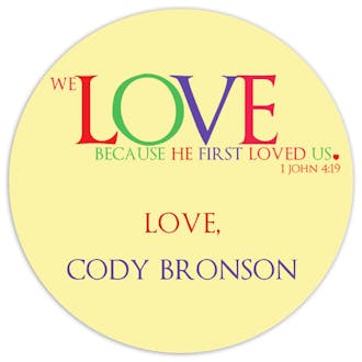 Valentine's Love Gift Sticker