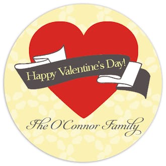 Valentine's Heart Gift Sticker