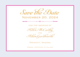 Simply Sophisticated Pale Save The Date Card