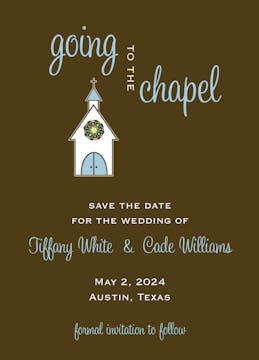 Going to the chapel Save The Date Card 