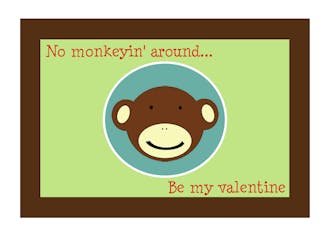 Monkey Valentine Cards