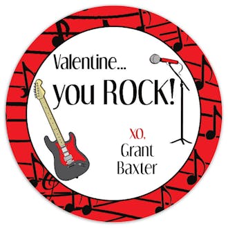 Valentine's Rock Gift Sticker