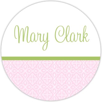 Pink Lace Water-resistant Label
