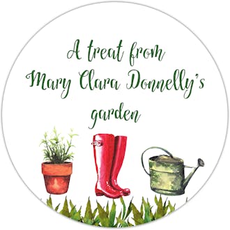 Gardening Circle Gift Sticker