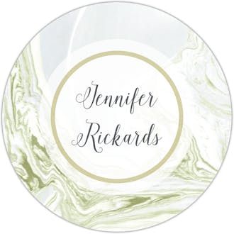 Marbled Circle Gift Sticker
