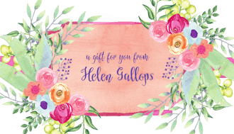 Floral Rect Gift Sticker