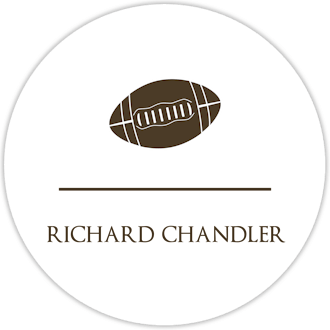 Football Water-Resistant Label