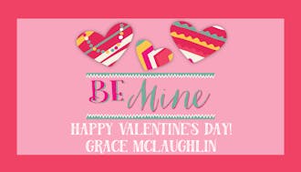 Be Mine Valentine Treat Bag and Topper