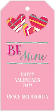 Be Mine Valentine Hanging Gift Tag