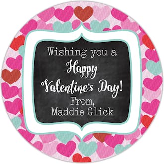 Tiny Hearts Valentine Gift Sticker