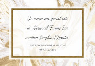 Lustrous Marble Foil-Pressed Accessory Card