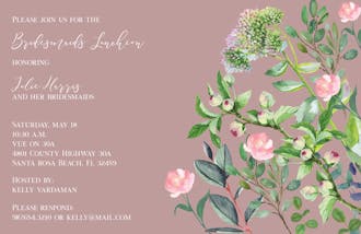 Blushing Garden Invitation