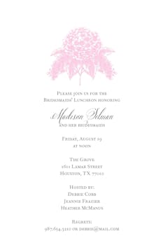 Pastel Hydrangea Invitation