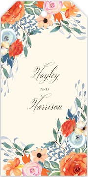 Fresh Floral Gift Tag 