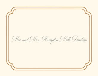 Shining Double Frame Foil-Pressed Folded Note