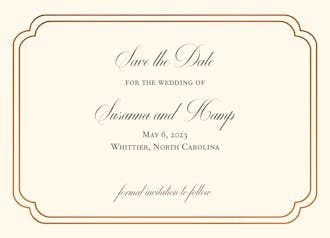 Double Frame Save The Date Card