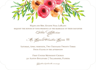 Watercolor Florals Invitation