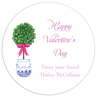 Sweet Topiary Valentine Sticker