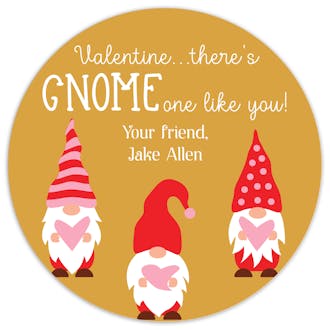 Valentine Gnomes Valentine Sticker