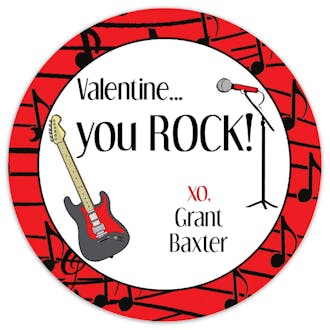 Valentine's Rock Gift Sticker