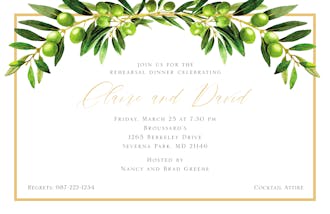 Olive Branch Invitation
