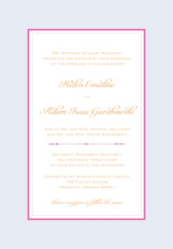 Simply Sophisticated Pale Invitation