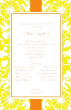 Beautiful Floral Border Party Invitation