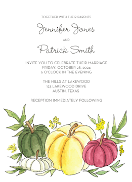 Pumpkin Patch Invitation