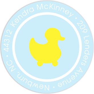Yellow Ducky Label