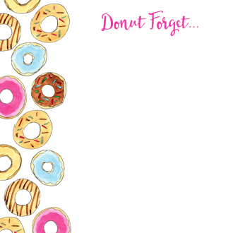 Donuts Square Notepad
