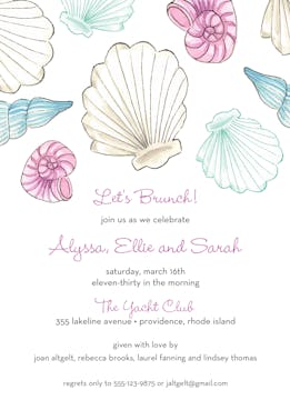 Seashells Invitation