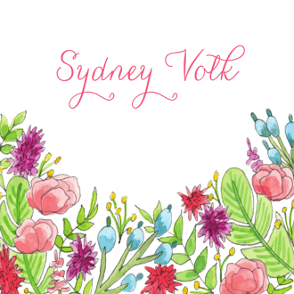 Colorful Spring Florals Gift Sticker