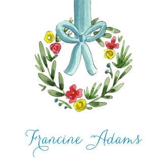 Spring Wreath Enclosure Card