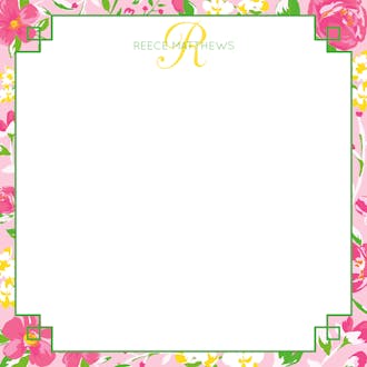 Beautiful Petal Pink Floral Notepad 