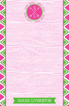 Pink Arrow Seal Camp Mail Notepad 