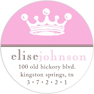 Pink Crown Label
