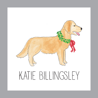 Furry Friends With Wreaths Sticker - Click Personalize to Choose from Different Animals