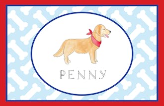 Furry Friends Pet Placemat - Click Personalize to Choose from Different Animals
