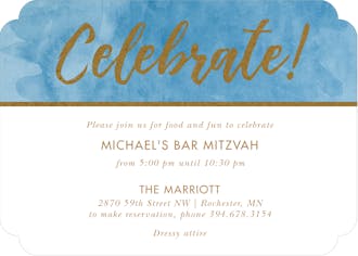 Celebrate! Bold Foil Invitation