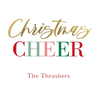Christmas Cheer Enclosure Card