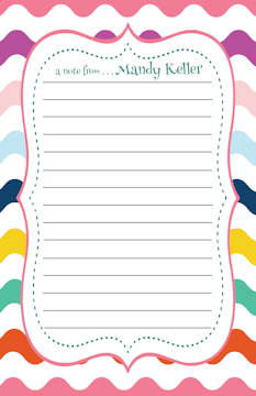 Cool Waves Lined Notepad