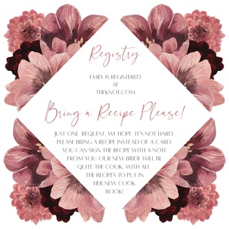 Dusty Pink Blooms Details Card